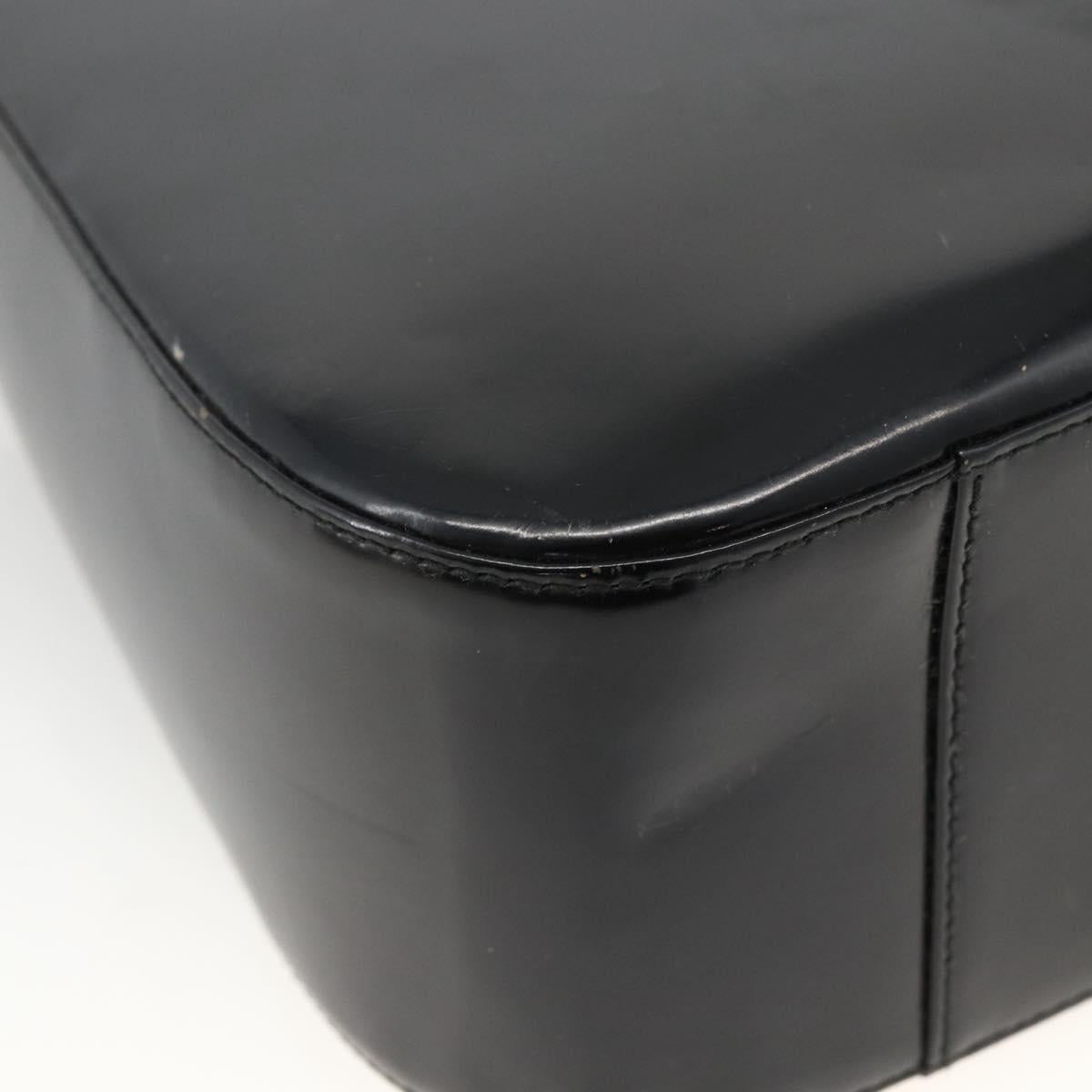 GUCCI Shoulder Bag Patent leather Black 001 3754 1703 Auth ARZ352