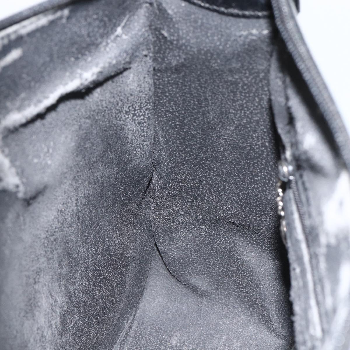 GUCCI Shoulder Bag Patent leather Black 001 3754 1703 Auth ARZ352