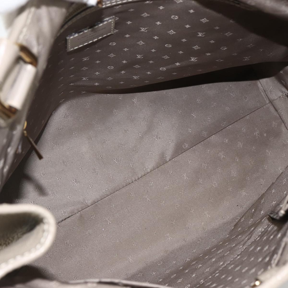 LOUIS VUITTON Suhari Majestu Hand Bag Gray M95652 LV Auth ARZ381