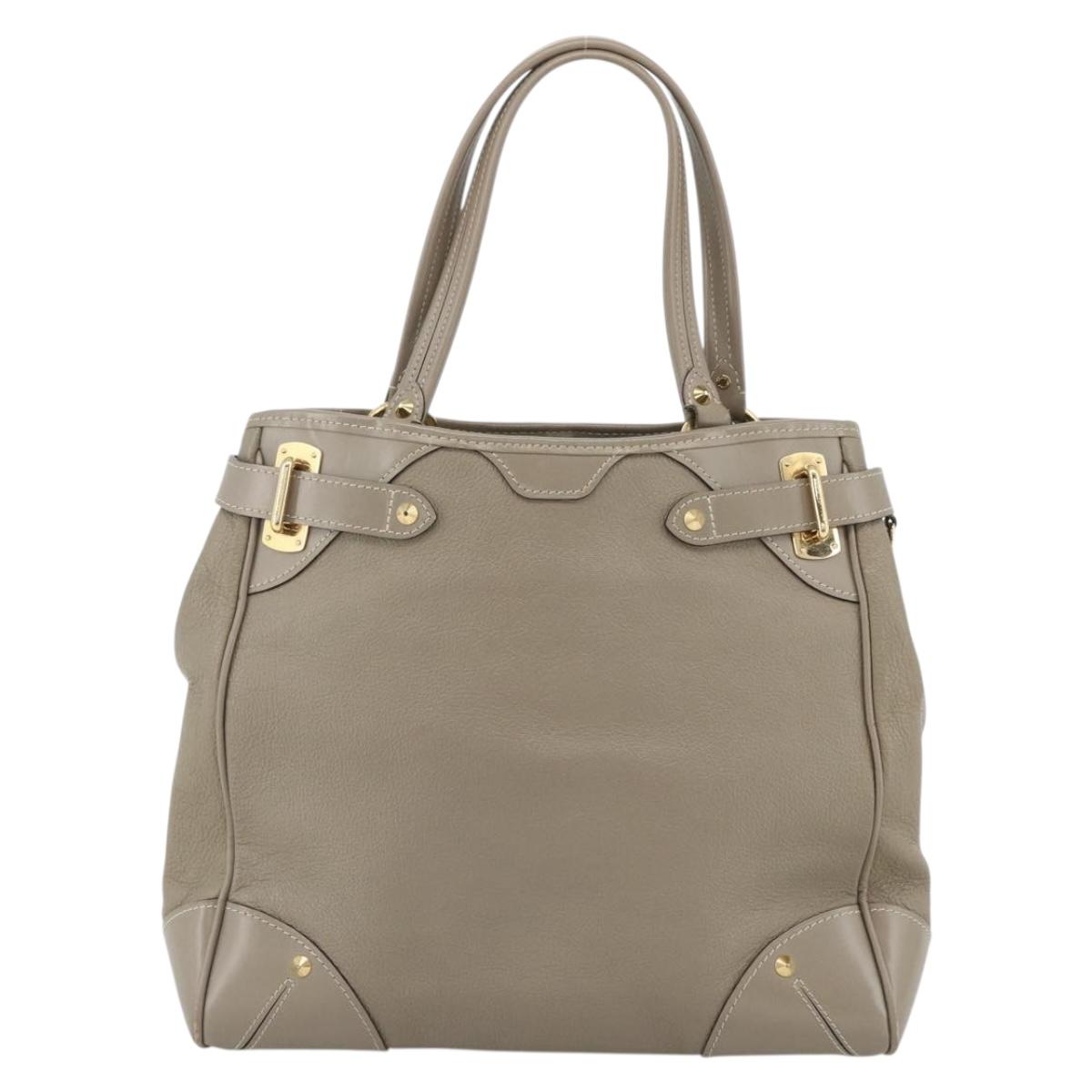 LOUIS VUITTON Suhari Majestu Hand Bag Gray M95652 LV Auth ARZ381