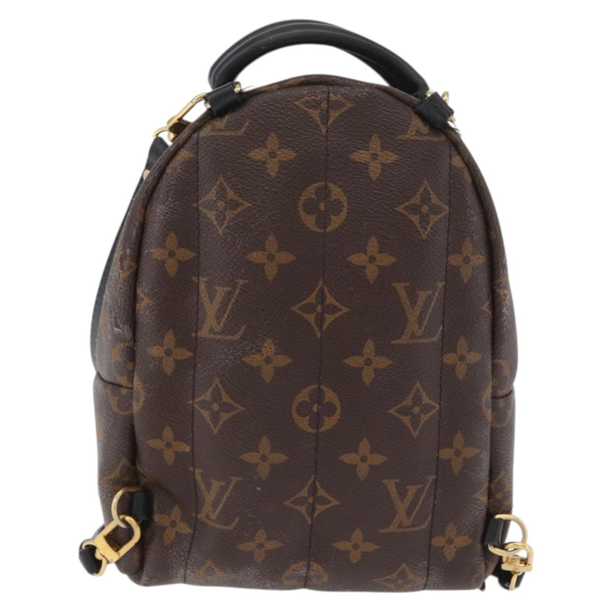 LOUIS VUITTON Monogram Palm Springs MINI Backpack M44873 LV Auth ARZ405