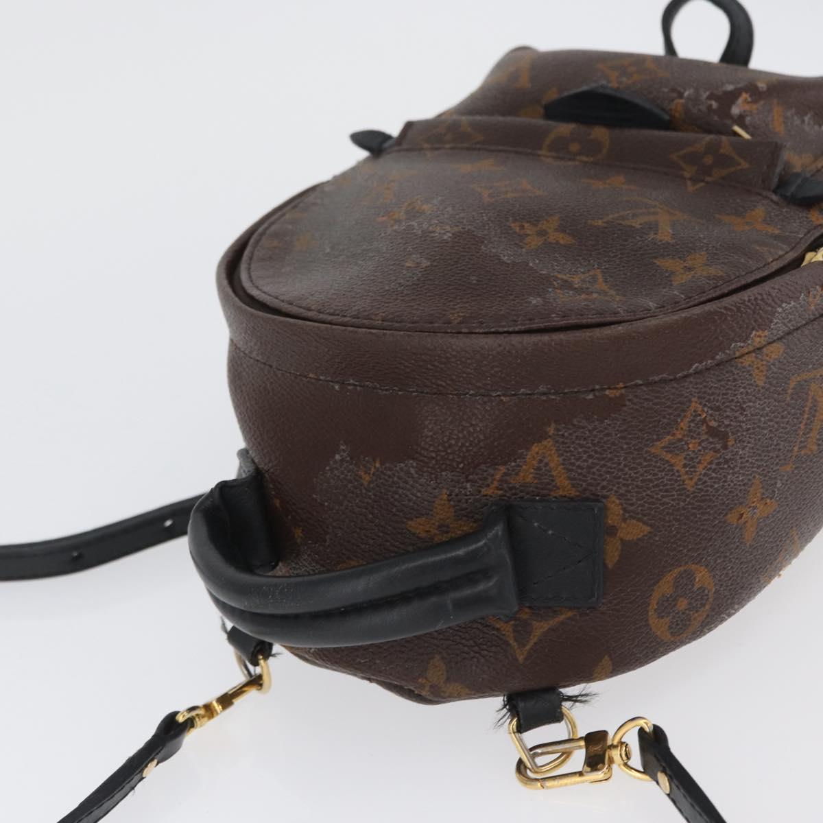 LOUIS VUITTON Monogram Palm Springs MINI Backpack M44873 LV Auth ARZ405