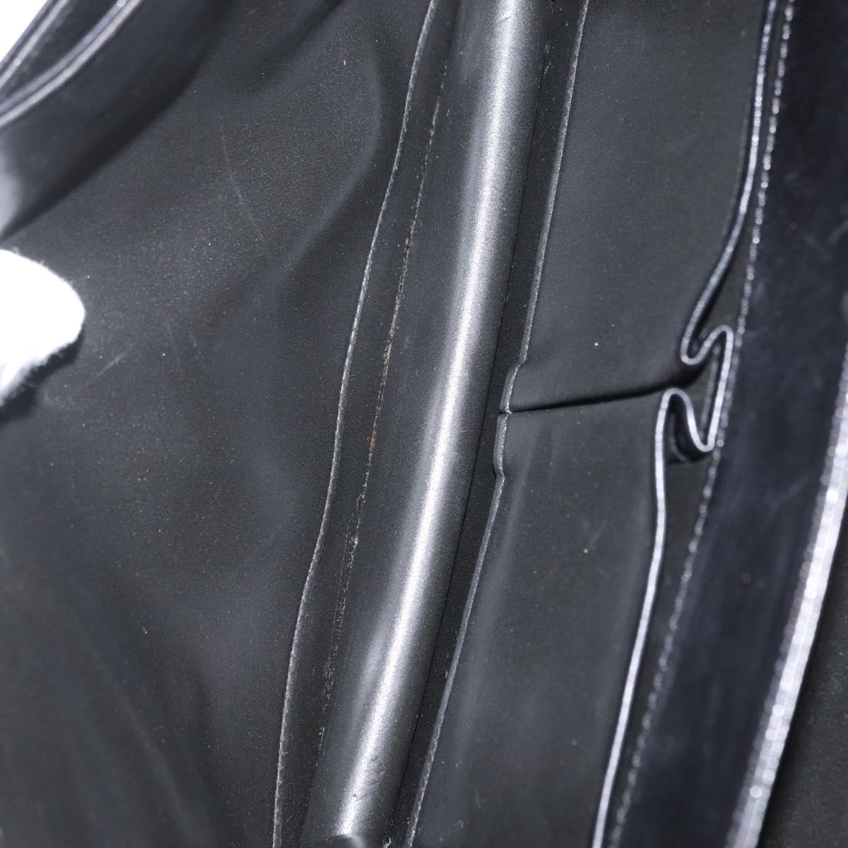 CELINE Hand Bag Leather Black Gold Auth ARZ427