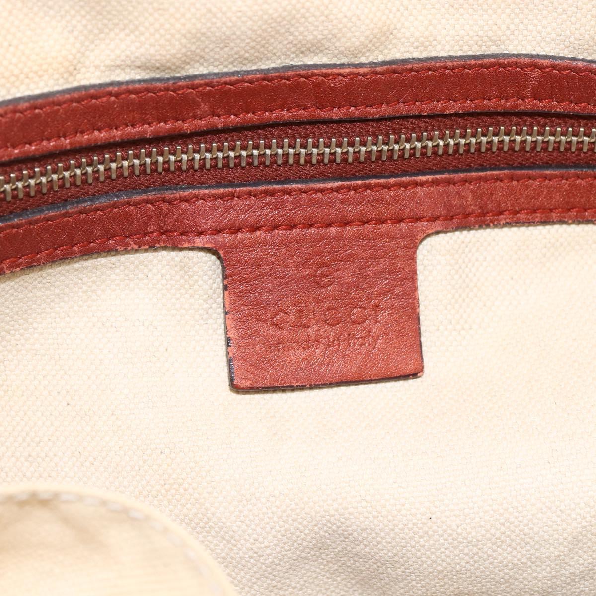 GUCCI GG Canvas Hand Bag 2way Beige Gold 269957 Auth ARZ432