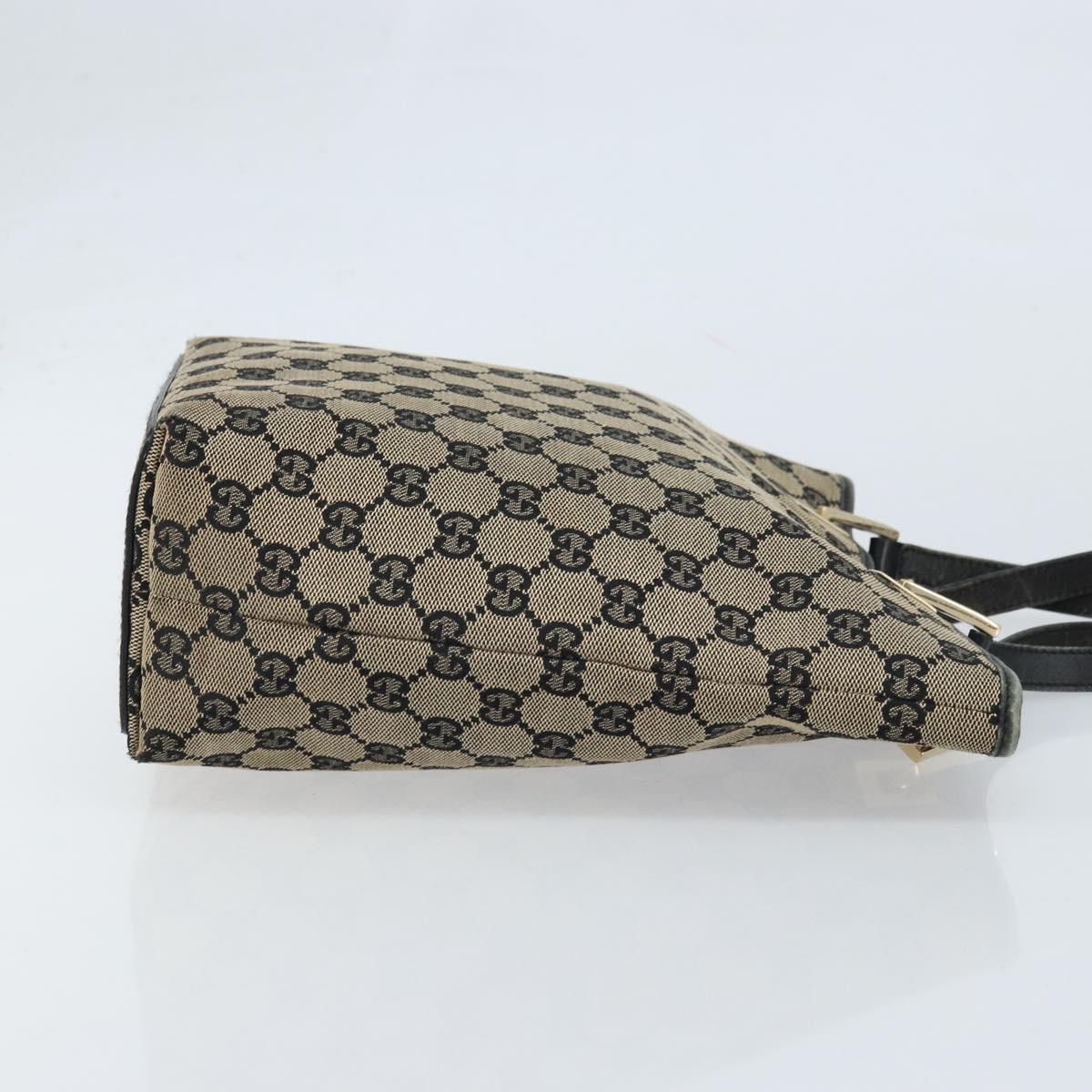 GUCCI GG Canvas Tote Bag Beige Gold 002 1099 Auth ARZ434