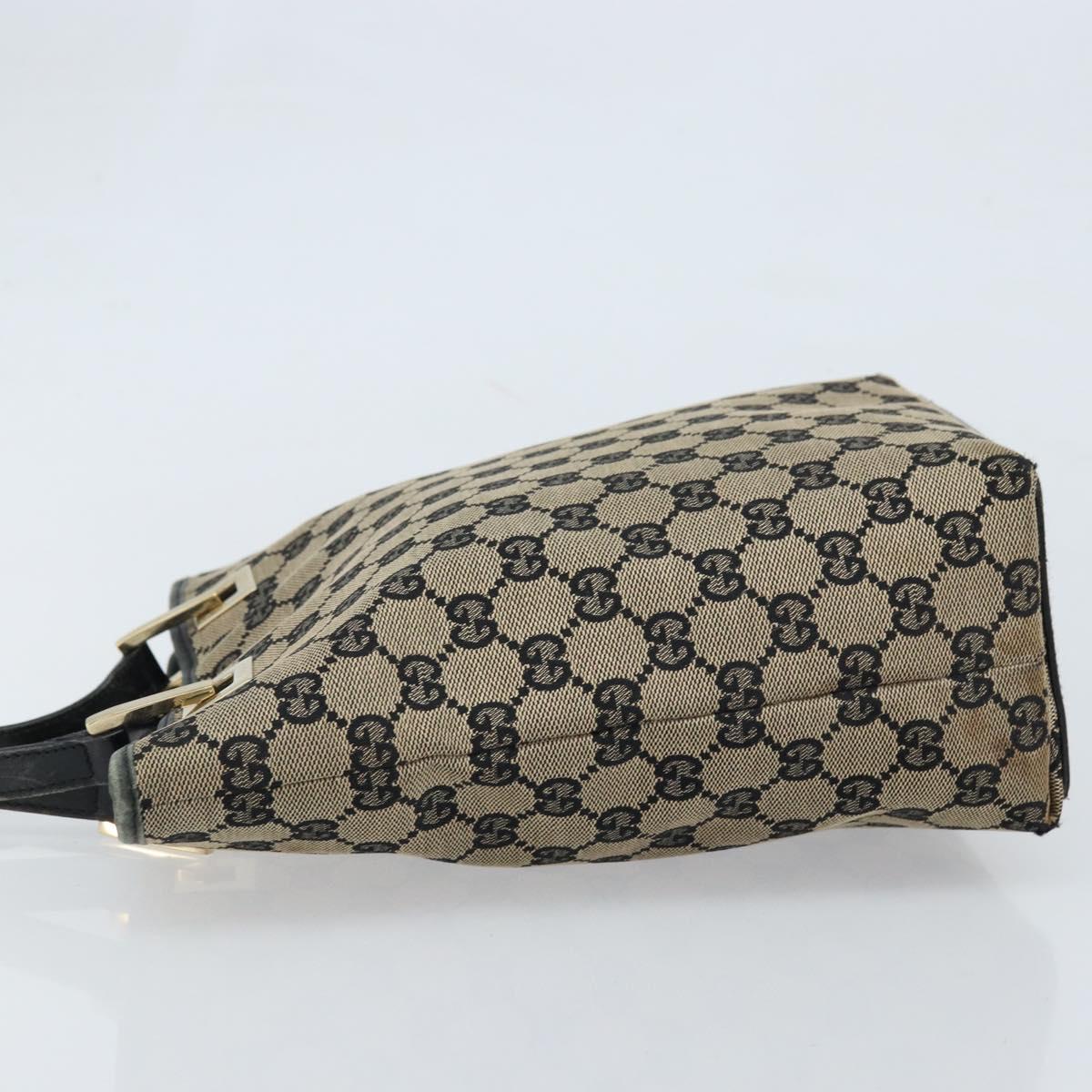 GUCCI GG Canvas Tote Bag Beige Gold 002 1099 Auth ARZ434