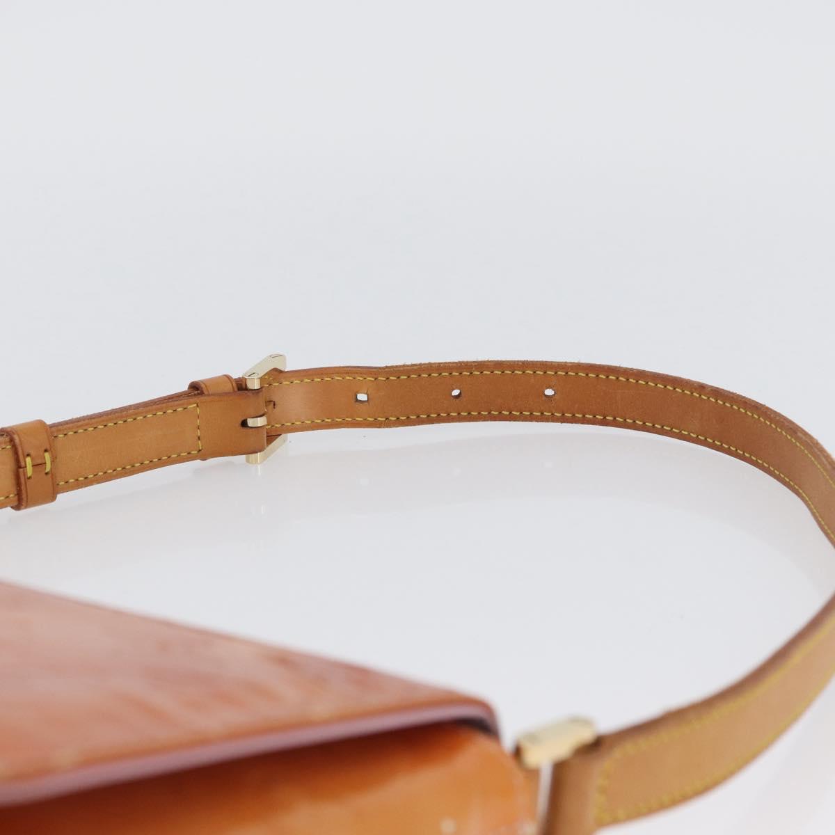 LOUIS VUITTON Vernis Thompson Street Bag Marshmallow Pink M91070 Auth ARZ440