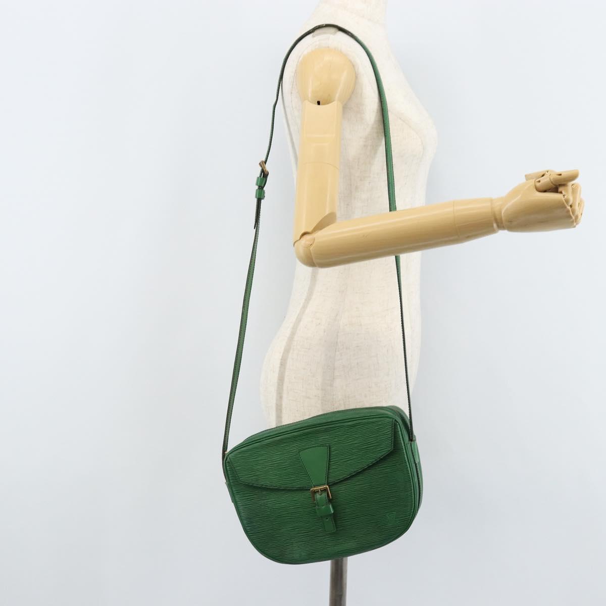 LOUIS VUITTON Epi Jeune Fille MM Shoulder Bag Green M52154 LV Auth ARZ443