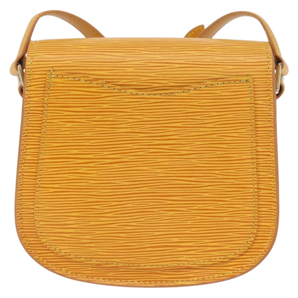 LOUIS VUITTON Epi Saint Cloud PM Shoulder Bag Yellow M52219 LV Auth ARZ450