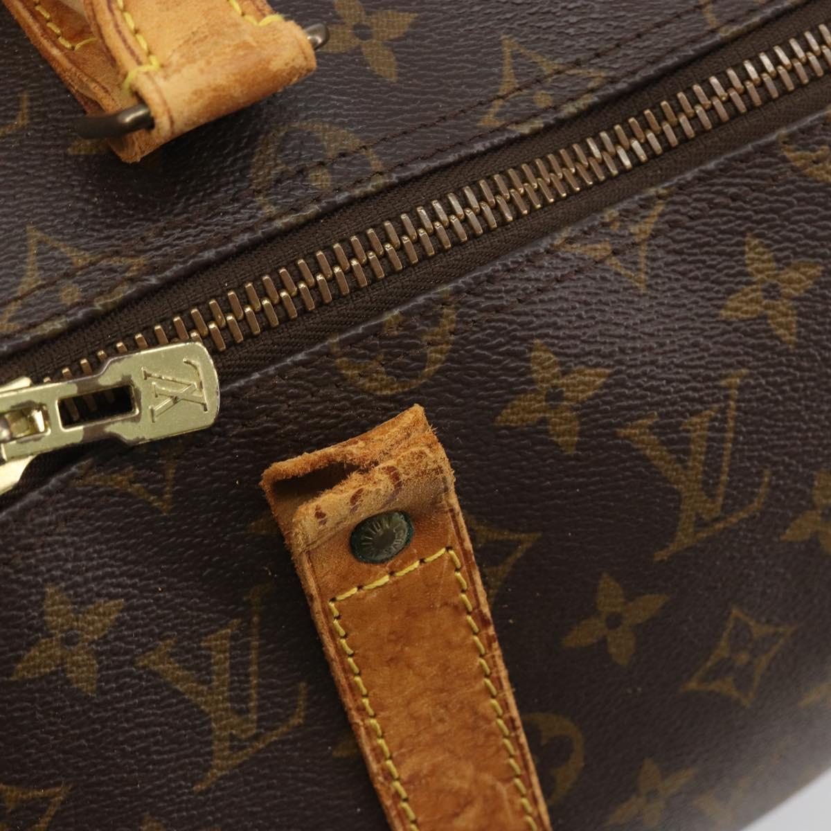 LOUIS VUITTON Monogram Keepall Bandouliere 50 Boston Bag M41416 LV Auth ARZ457
