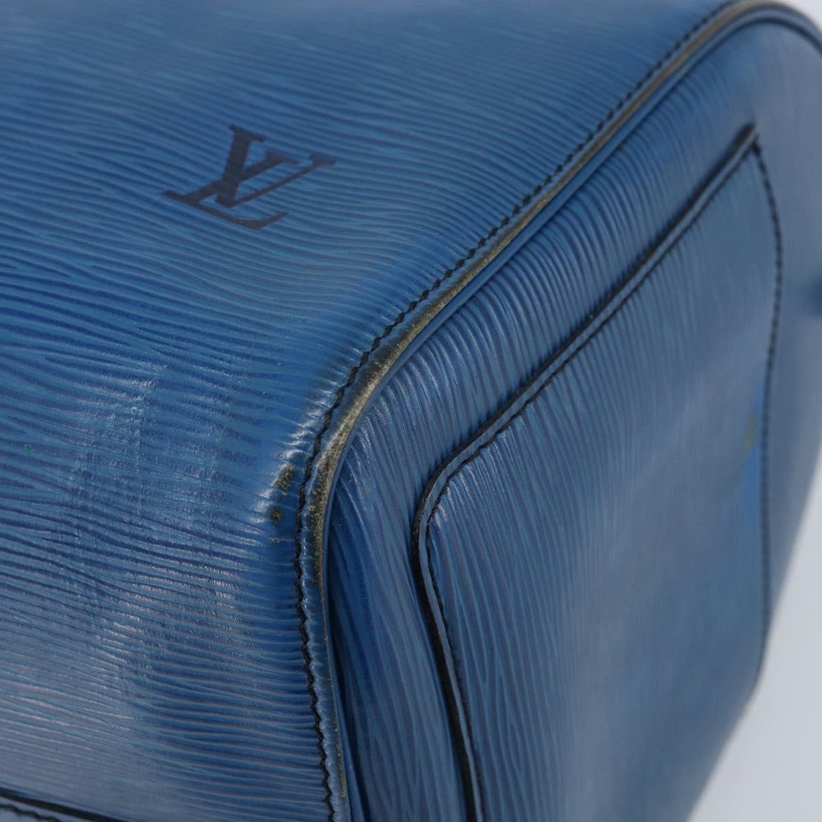 LOUIS VUITTON Epi Speedy 35 Hand Bag Toledo Blue M42995 LV Auth ARZ466