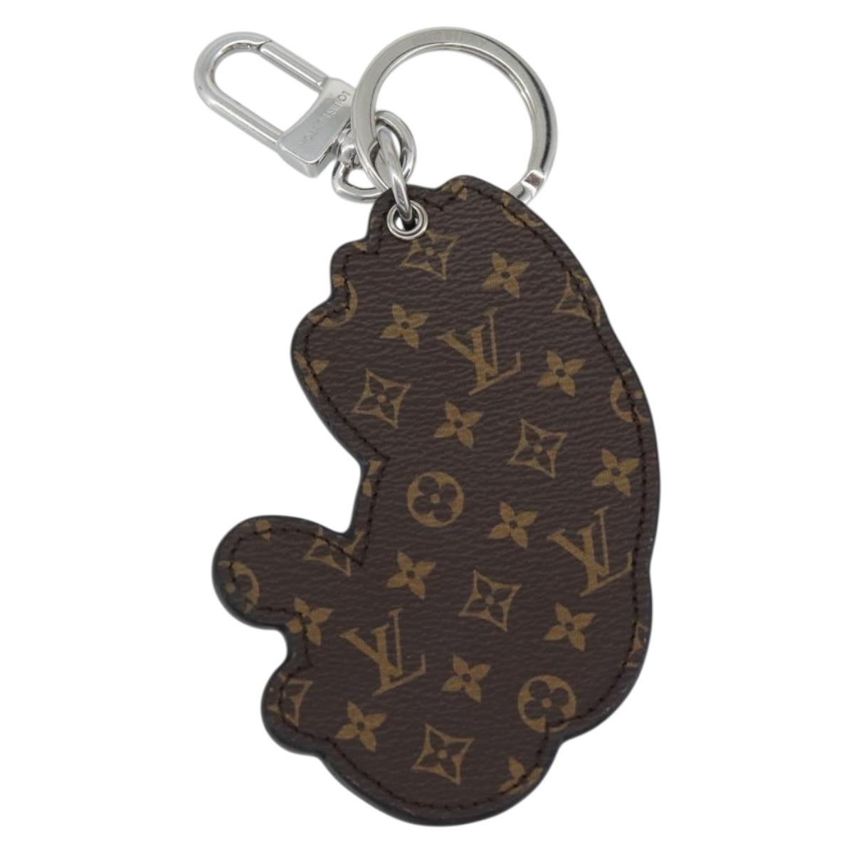 LOUIS VUITTON Monogram LV Cat Charm M01475 LV Auth ARZ470SAM