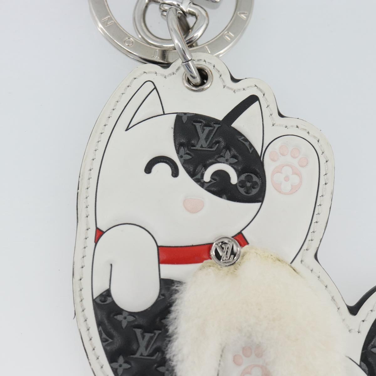 LOUIS VUITTON Monogram LV Cat Charm M01475 LV Auth ARZ470SAM