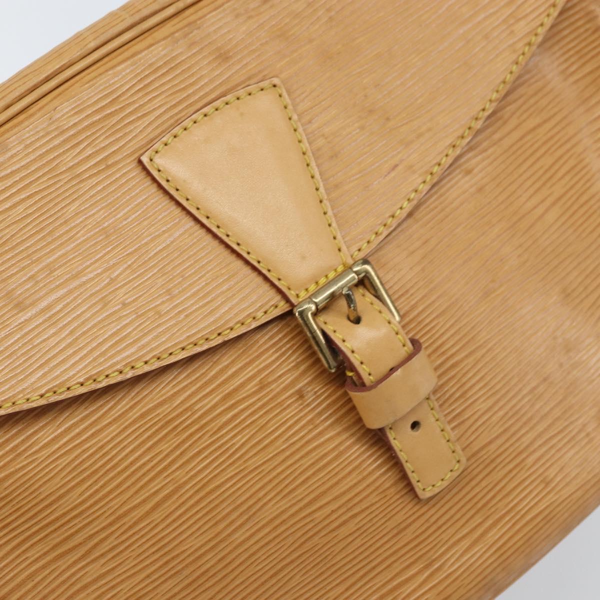 LOUIS VUITTON Epi Jeune Fille MM Shoulder Bag Beige M52156 LV Auth ARZ487
