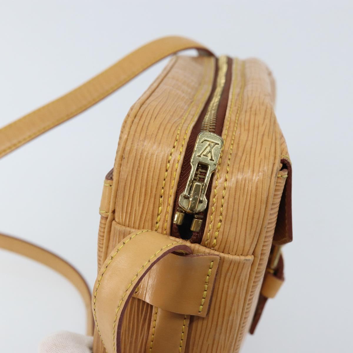 LOUIS VUITTON Epi Jeune Fille MM Shoulder Bag Beige M52156 LV Auth ARZ487
