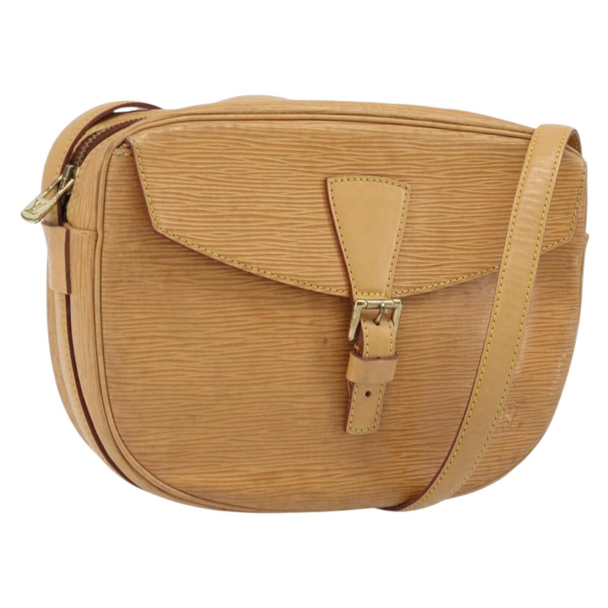 LOUIS VUITTON Epi Jeune Fille MM Shoulder Bag Beige M52156 LV Auth ARZ487