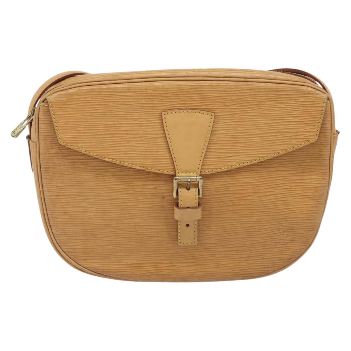 LOUIS VUITTON Epi Jeune Fille MM Shoulder Bag Beige M52156 LV Auth ARZ487