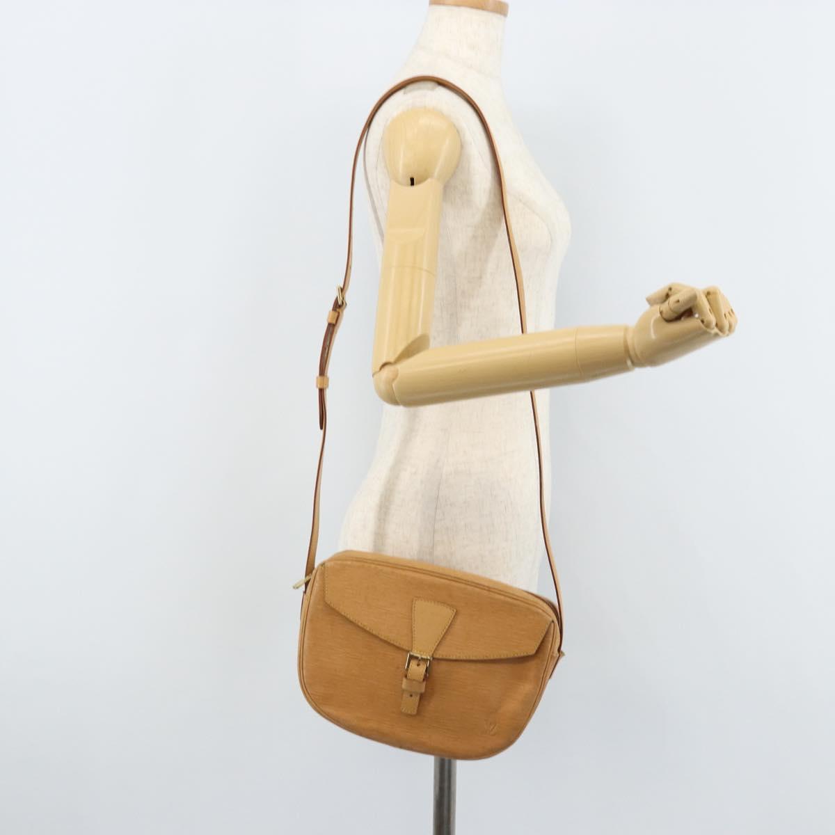LOUIS VUITTON Epi Jeune Fille MM Shoulder Bag Beige M52156 LV Auth ARZ487