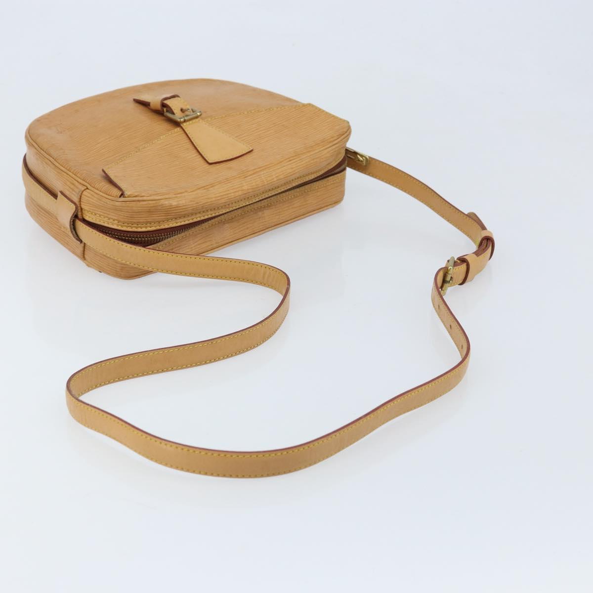 LOUIS VUITTON Epi Jeune Fille MM Shoulder Bag Beige M52156 LV Auth ARZ487