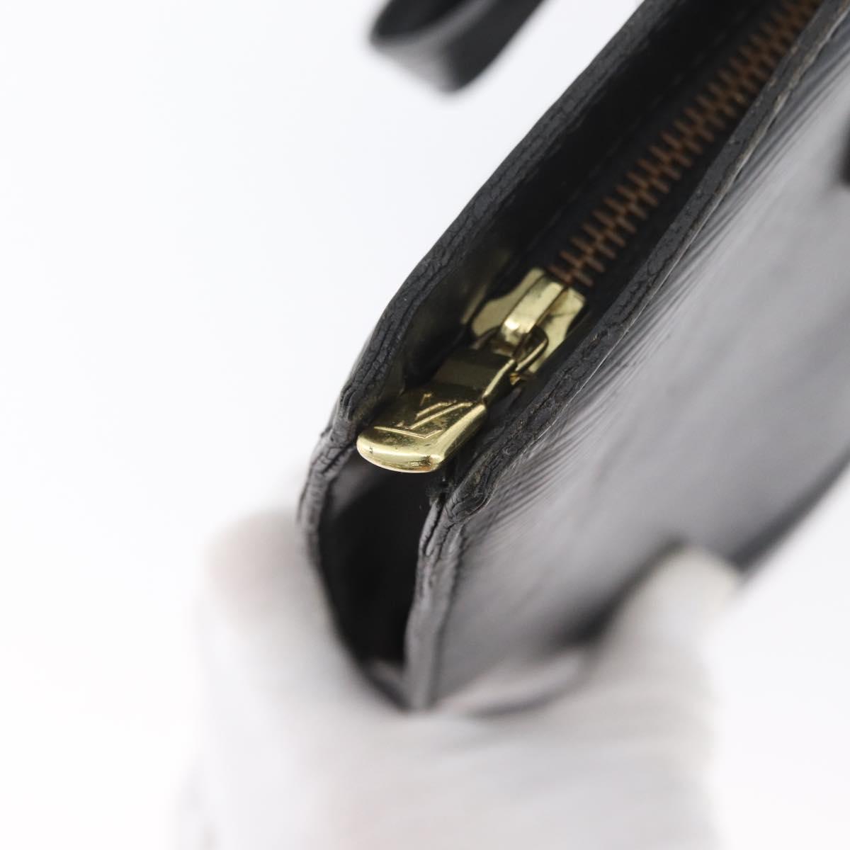 LOUIS VUITTON Epi Saint Jacques Hand Bag Black M52272 LV Auth ARZ500
