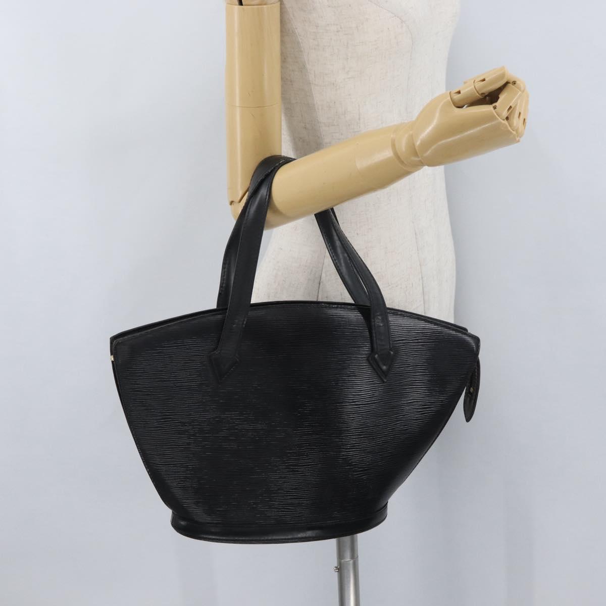 LOUIS VUITTON Epi Saint Jacques Hand Bag Black M52272 LV Auth ARZ500
