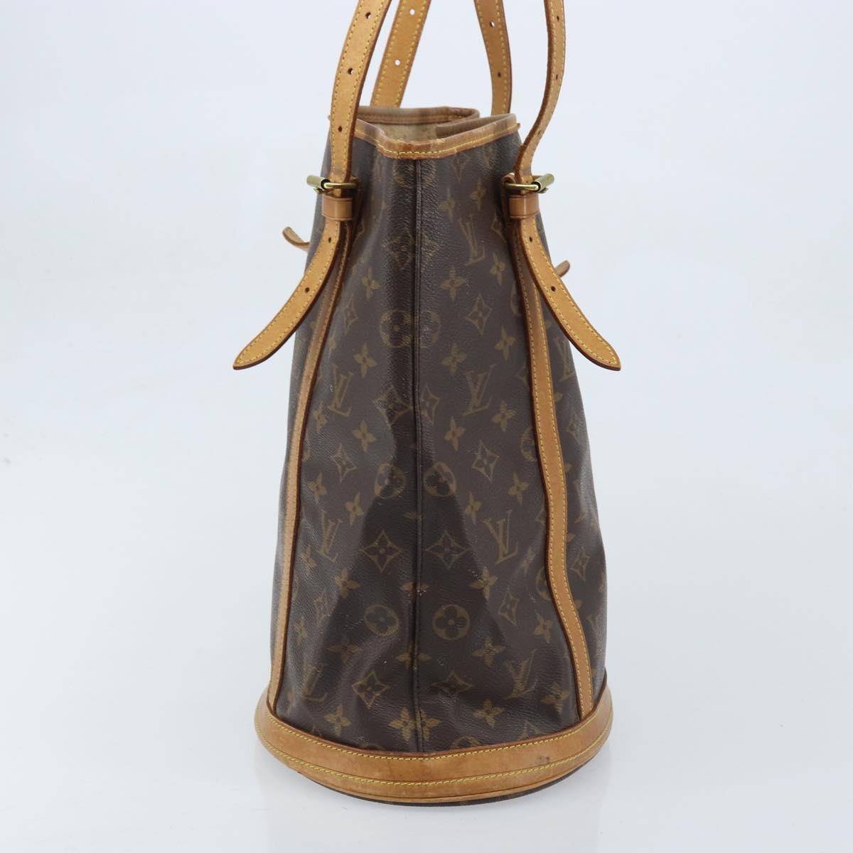 LOUIS VUITTON Monogram Bucket GM Shoulder Bag M42236 LV Auth ARZ501