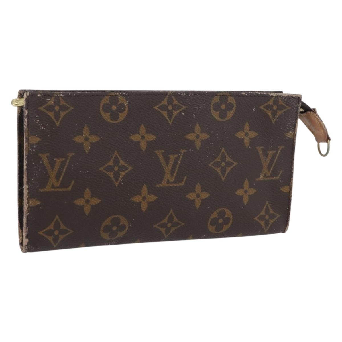 LOUIS VUITTON Monogram Bucket GM Accessory Pouch LV Auth ARZ502