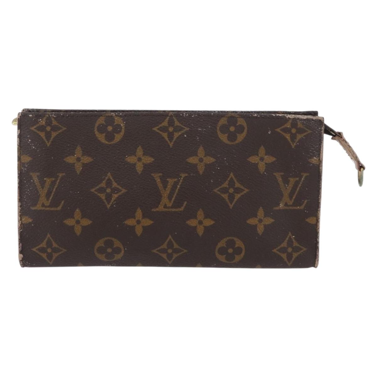 LOUIS VUITTON Monogram Bucket GM Accessory Pouch LV Auth ARZ502