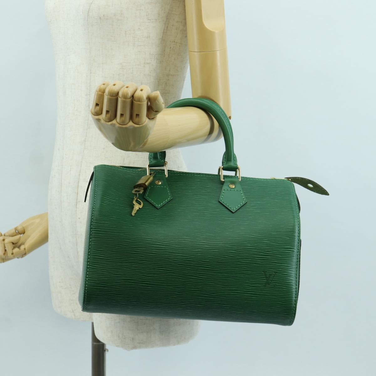 LOUIS VUITTON Epi Speedy 25 Hand Bag Borneo Green M43014 LV Auth ARZ513SAV