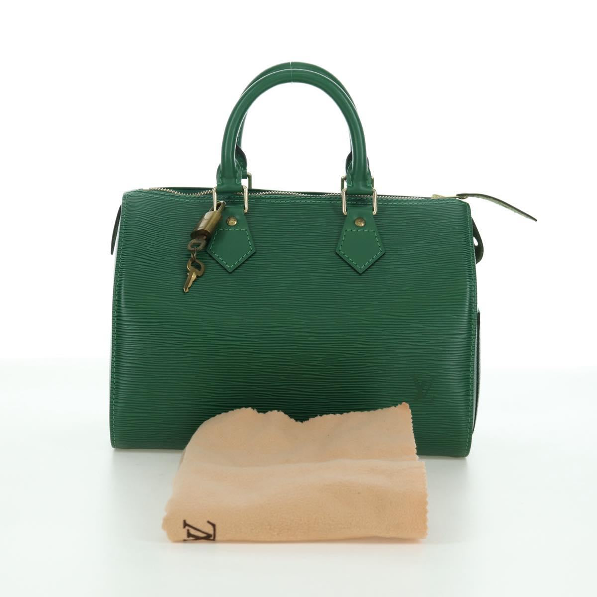 LOUIS VUITTON Epi Speedy 25 Hand Bag Borneo Green M43014 LV Auth ARZ513SAV