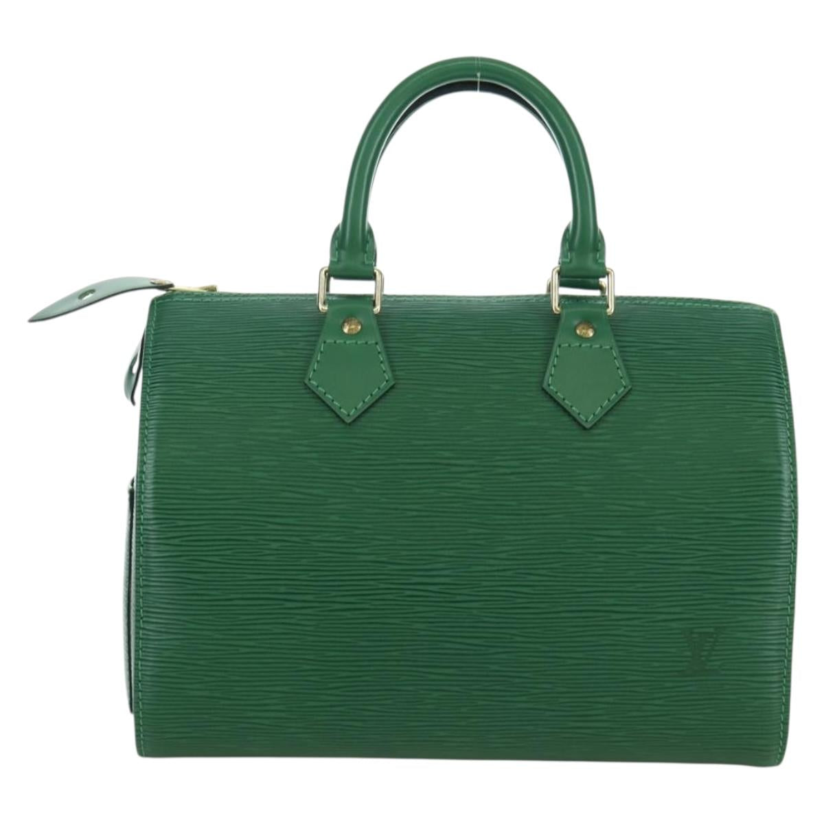 LOUIS VUITTON Epi Speedy 25 Hand Bag Borneo Green M43014 LV Auth ARZ513SAV