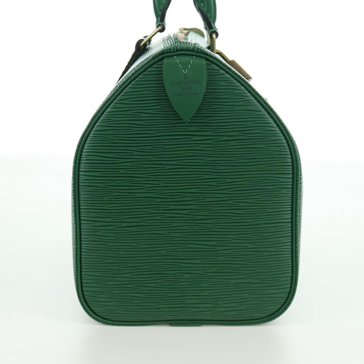 LOUIS VUITTON Epi Speedy 25 Hand Bag Borneo Green M43014 LV Auth ARZ513SAV