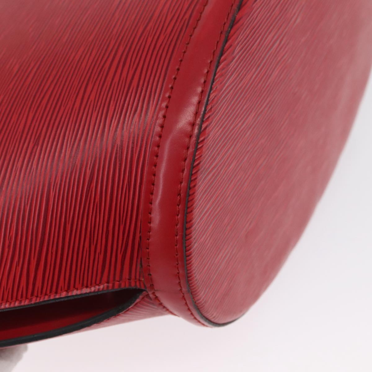 LOUIS VUITTON Epi Saint Jacques Shopping Shoulder Bag Red M52277 LV Auth ARZ515