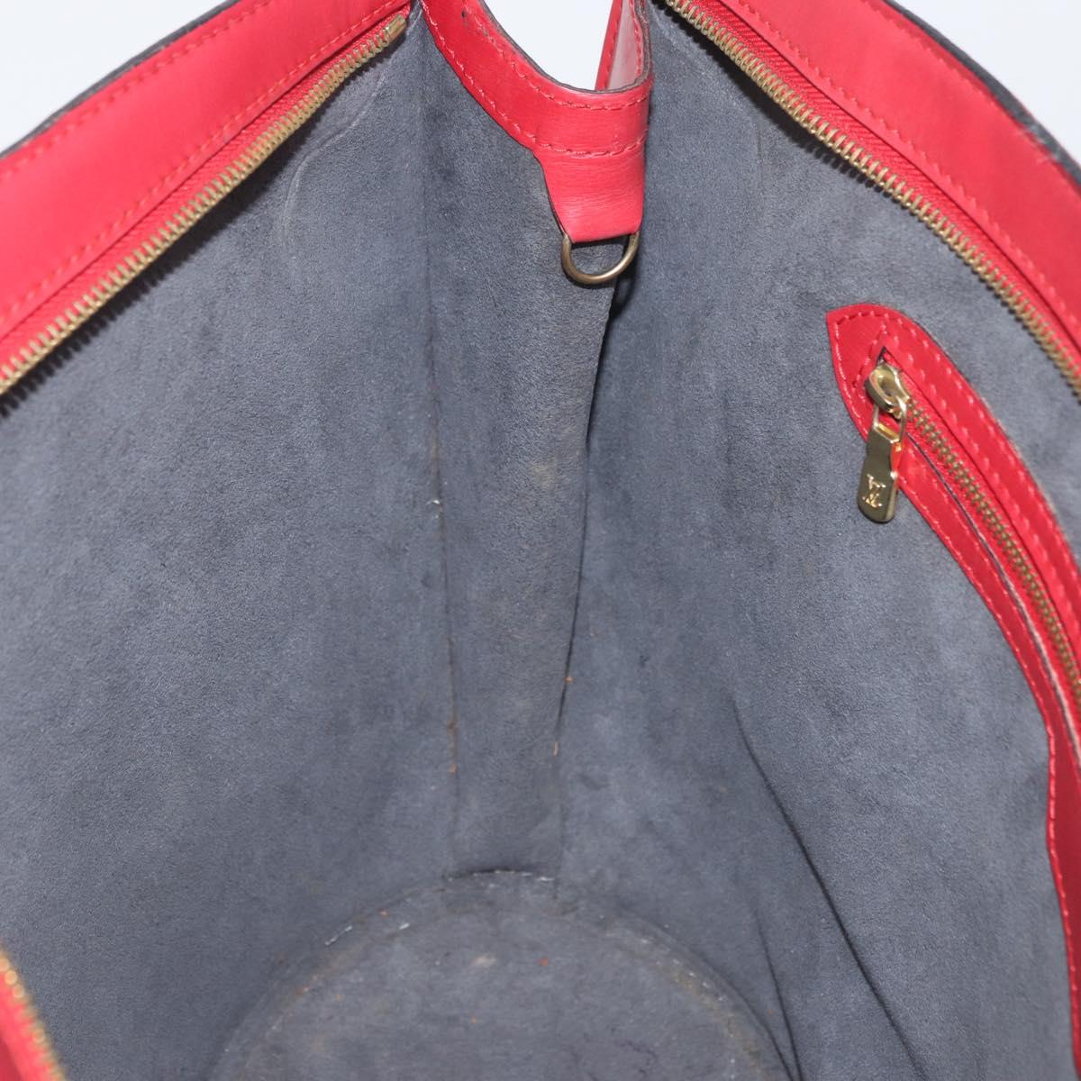 LOUIS VUITTON Epi Saint Jacques Shopping Shoulder Bag Red M52277 LV Auth ARZ515