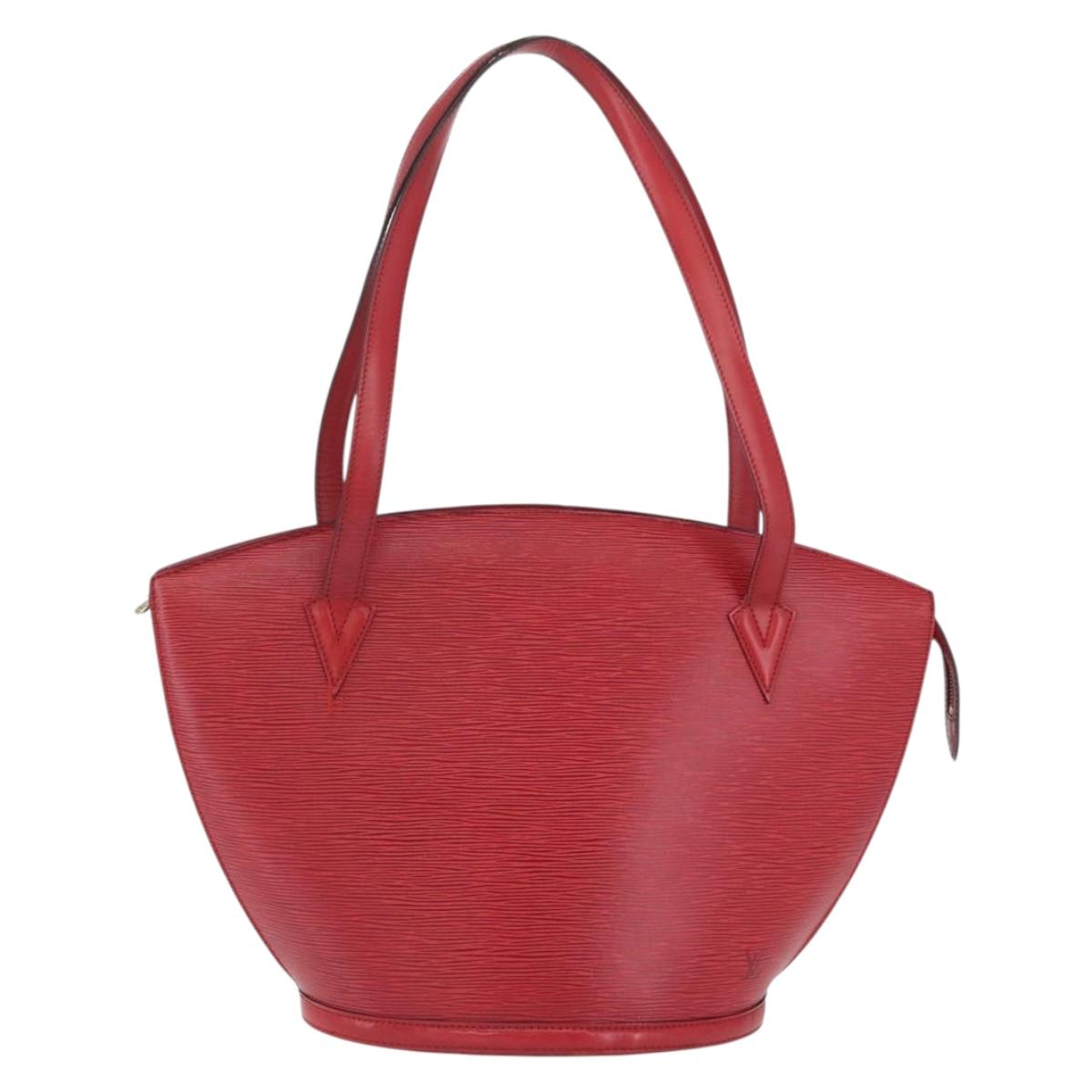 LOUIS VUITTON Epi Saint Jacques Shopping Shoulder Bag Red M52277 LV Auth ARZ515