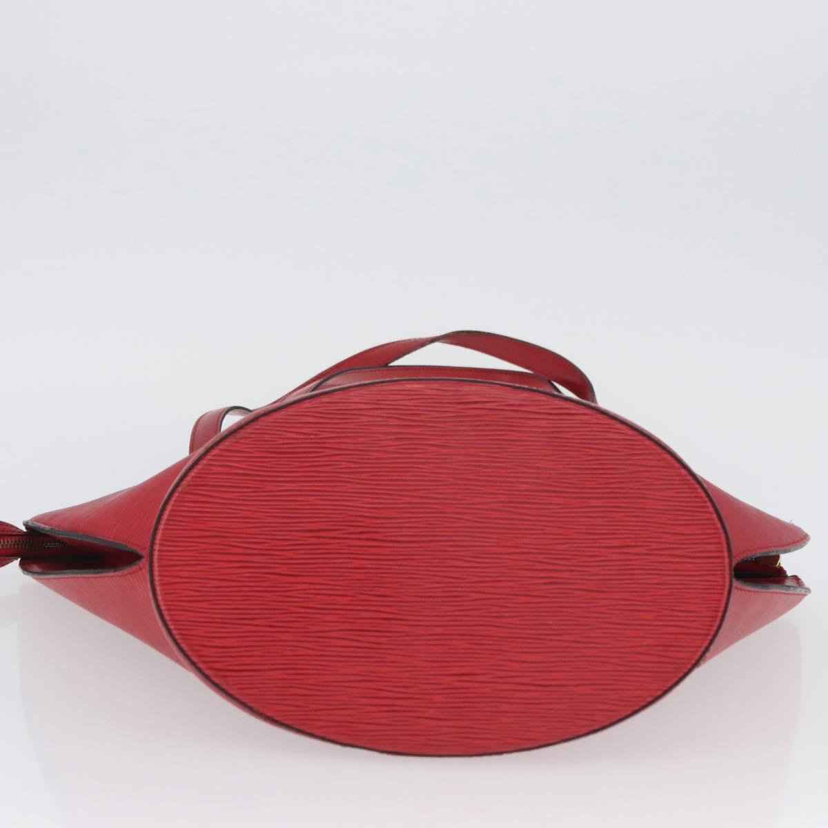 LOUIS VUITTON Epi Saint Jacques Shopping Shoulder Bag Red M52277 LV Auth ARZ515