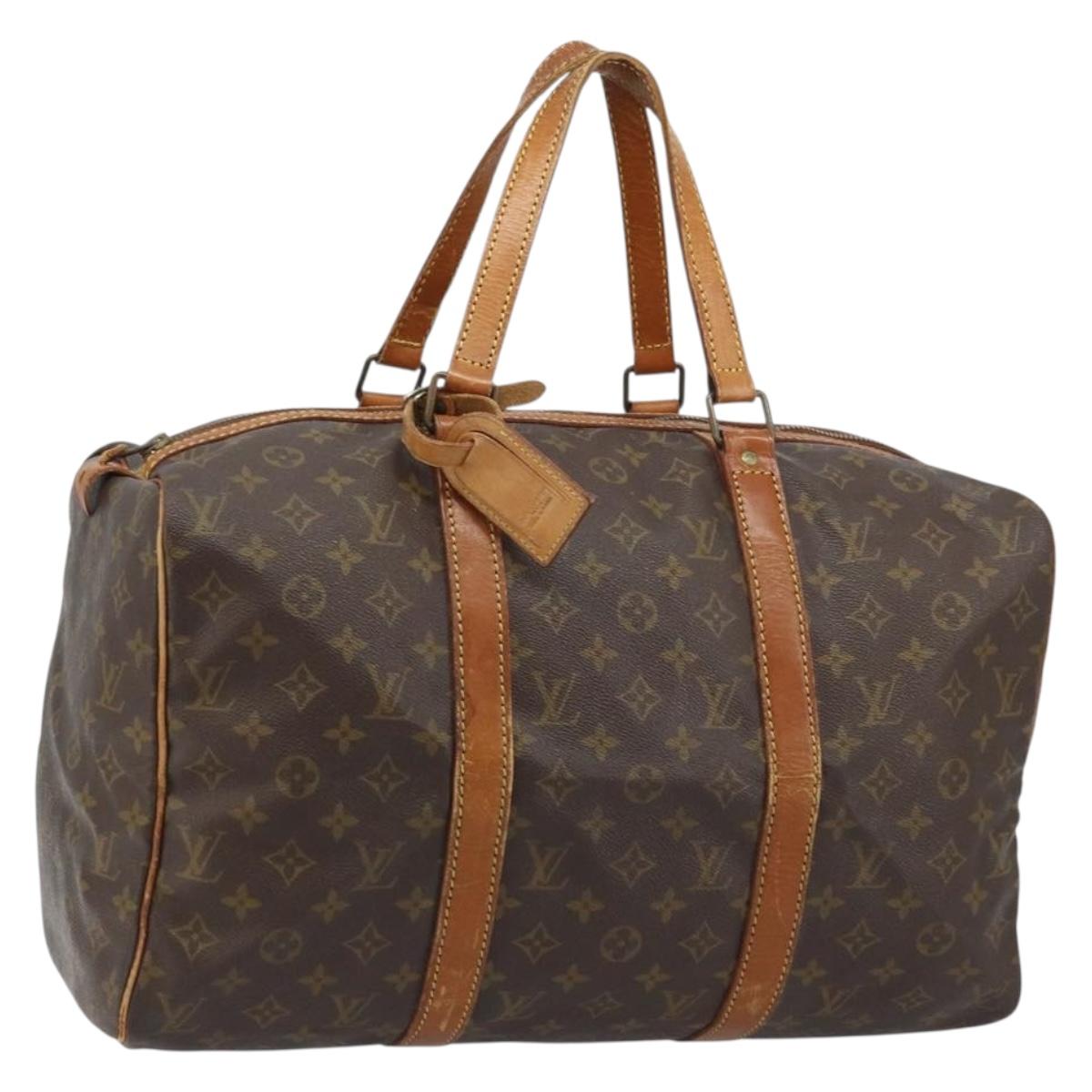 LOUIS VUITTON Monogram Sac Souple 45 Boston Bag M41624 LV Auth ARZ518