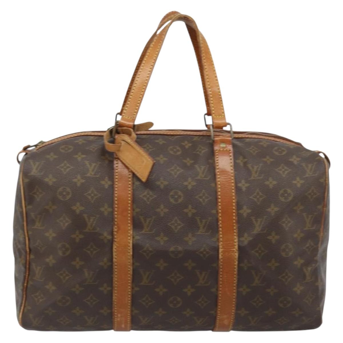 LOUIS VUITTON Monogram Sac Souple 45 Boston Bag M41624 LV Auth ARZ518