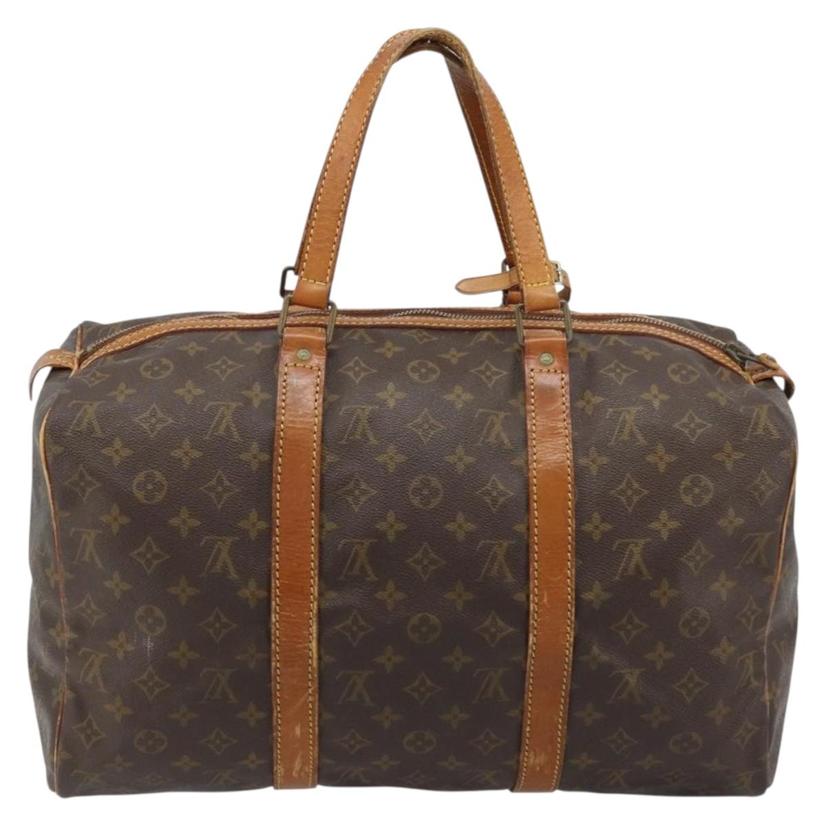 LOUIS VUITTON Monogram Sac Souple 45 Boston Bag M41624 LV Auth ARZ518