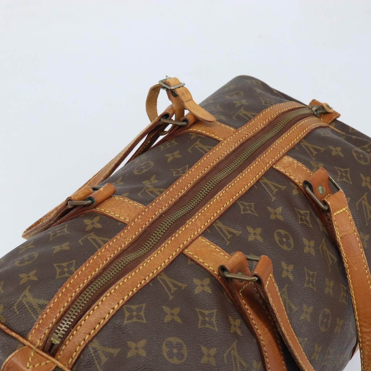 LOUIS VUITTON Monogram Sac Souple 45 Boston Bag M41624 LV Auth ARZ518