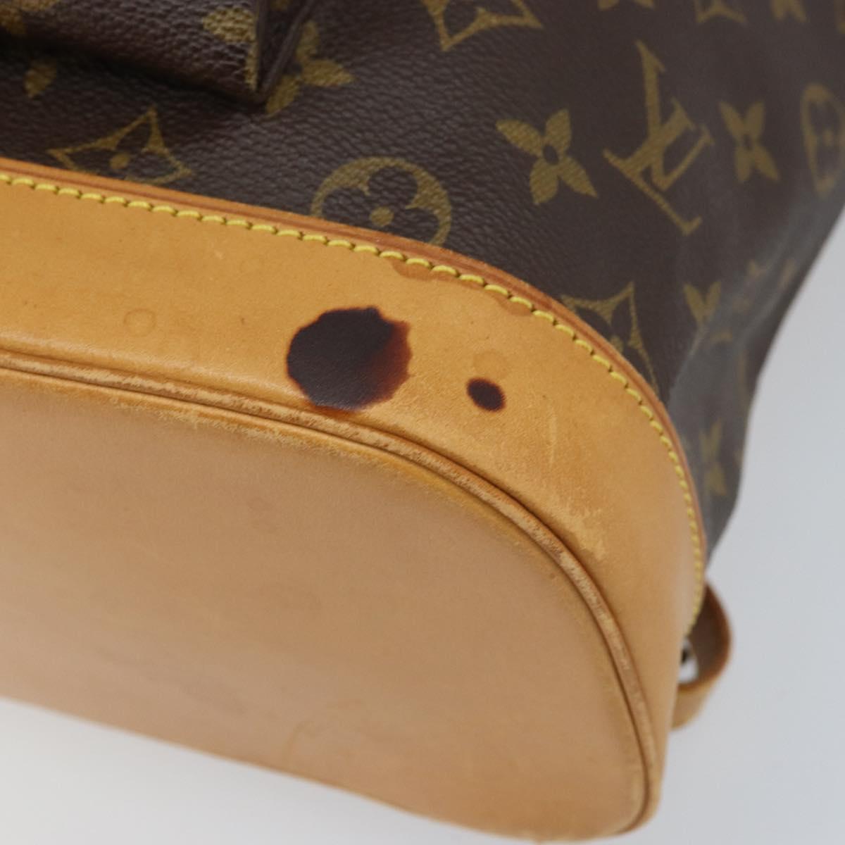 LOUIS VUITTON Monogram Montsouris GM Backpack M51135 LV Auth ARZ520A