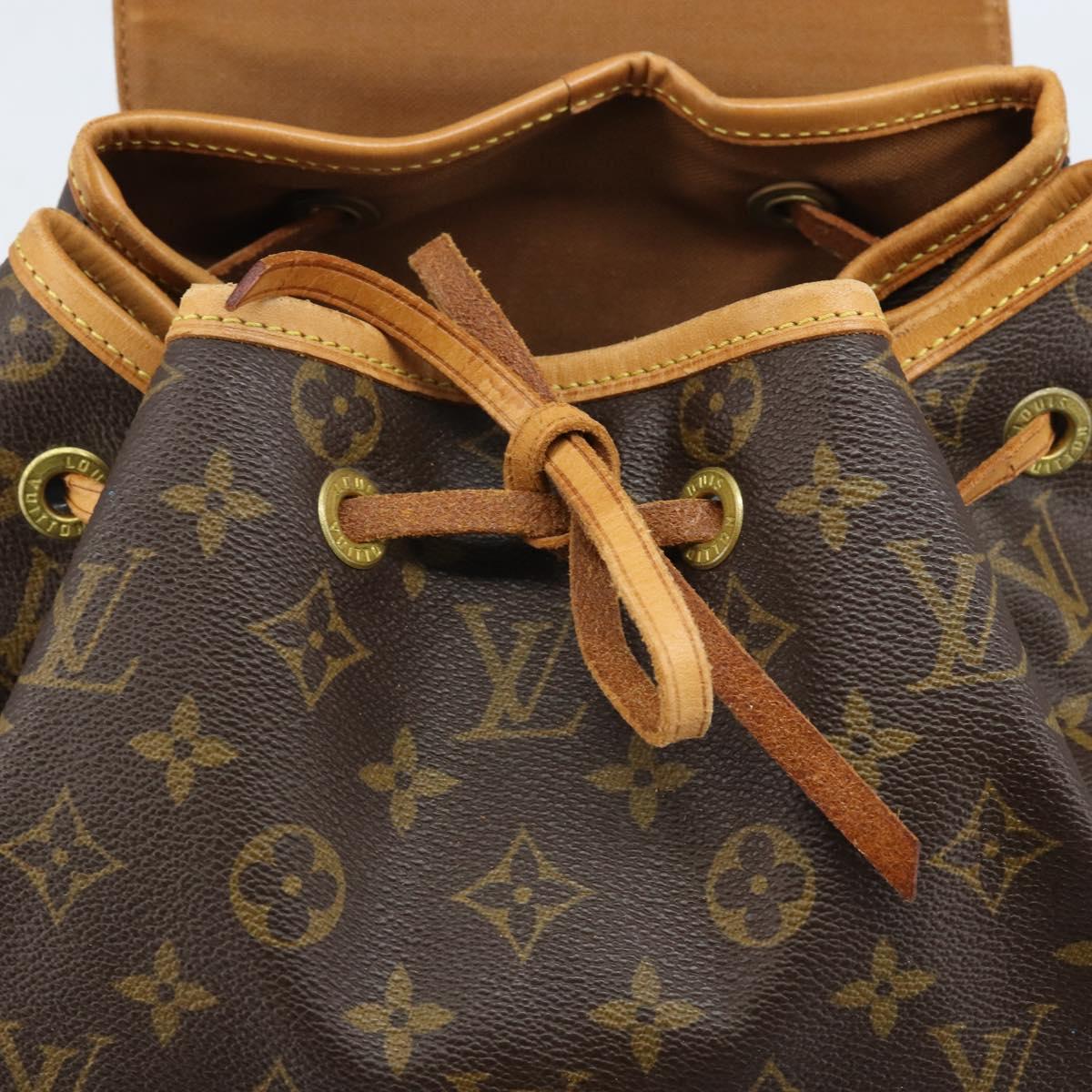 LOUIS VUITTON Monogram Montsouris GM Backpack M51135 LV Auth ARZ520A