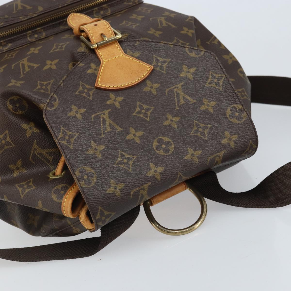 LOUIS VUITTON Monogram Montsouris GM Backpack M51135 LV Auth ARZ520A