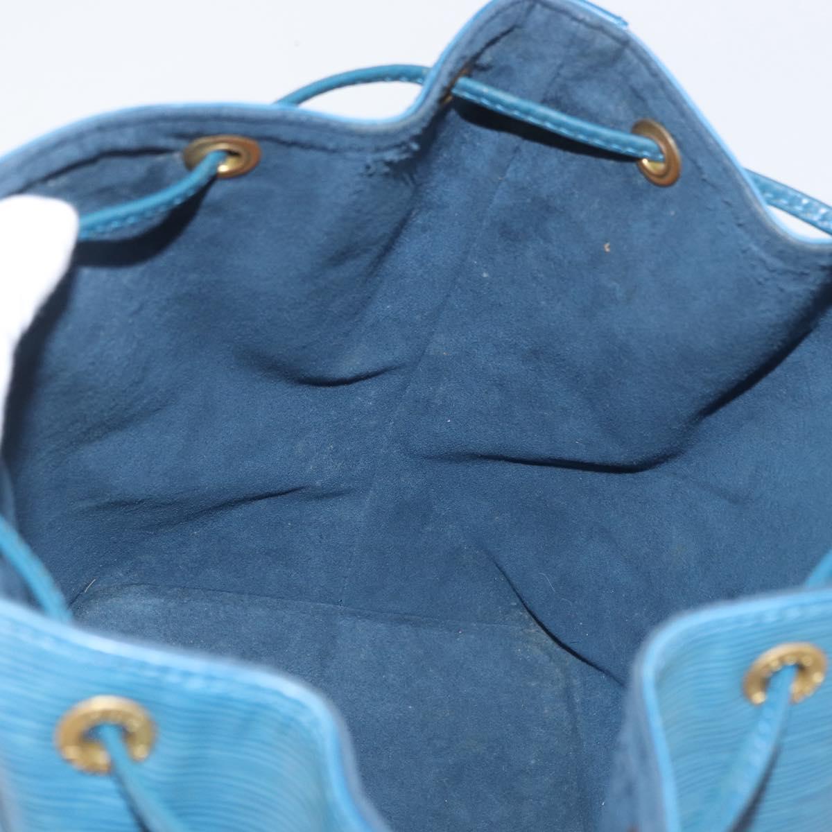 LOUIS VUITTON Epi Petit Noe Shoulder Bag Blue M44105 LV Auth ARZ531