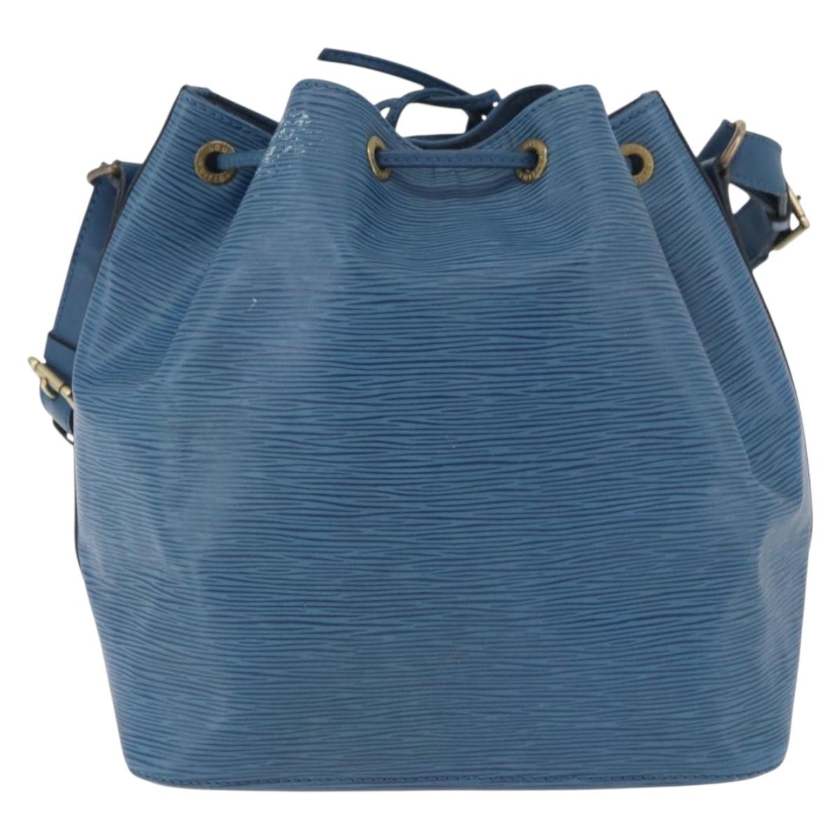 LOUIS VUITTON Epi Petit Noe Shoulder Bag Blue M44105 LV Auth ARZ531