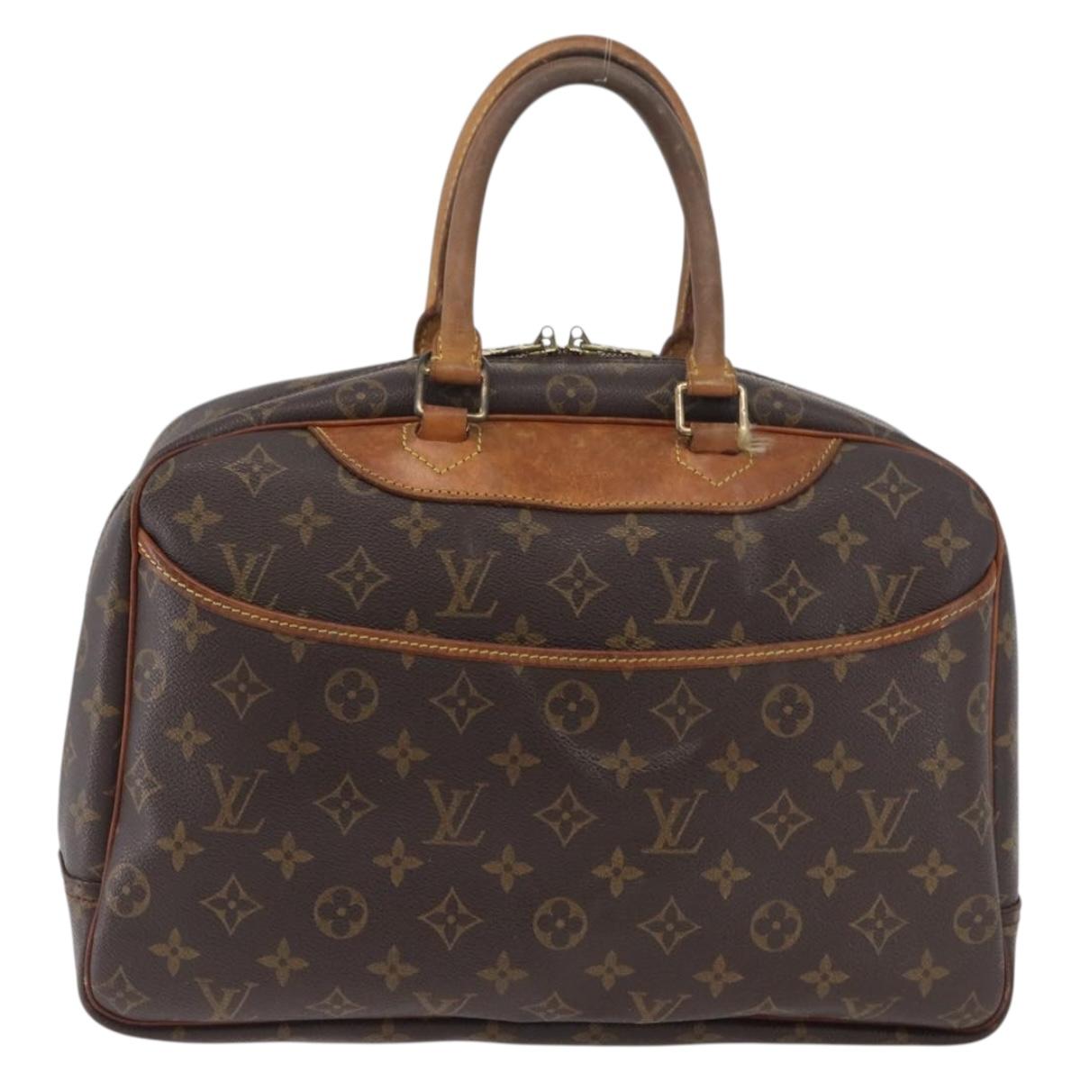 LOUIS VUITTON Monogram Deauville Hand Bag M47270 LV Auth ARZ535
