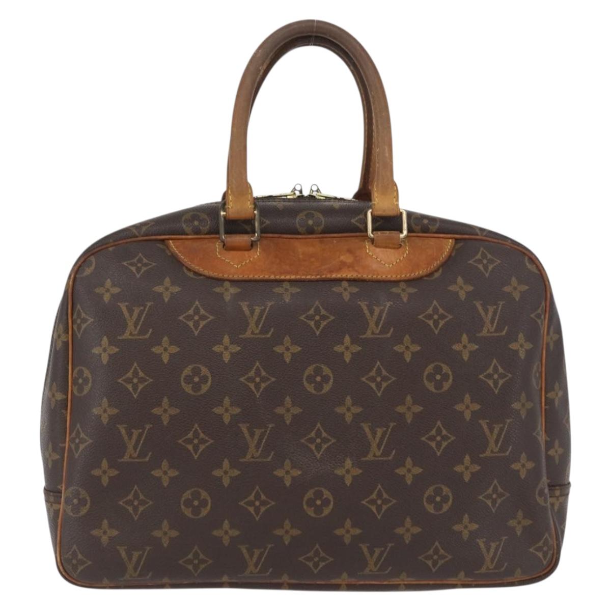 LOUIS VUITTON Monogram Deauville Hand Bag M47270 LV Auth ARZ535