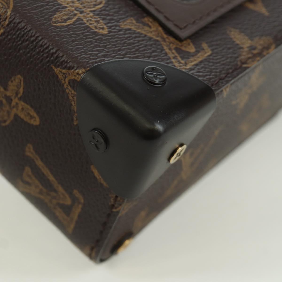 LOUIS VUITTON Monogram Vertical Box Trunk Shoulder Bag M59664 LV Auth ARZ543SAM