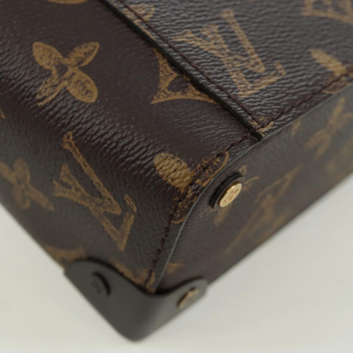 LOUIS VUITTON Monogram Vertical Box Trunk Shoulder Bag M59664 LV Auth ARZ543SAM