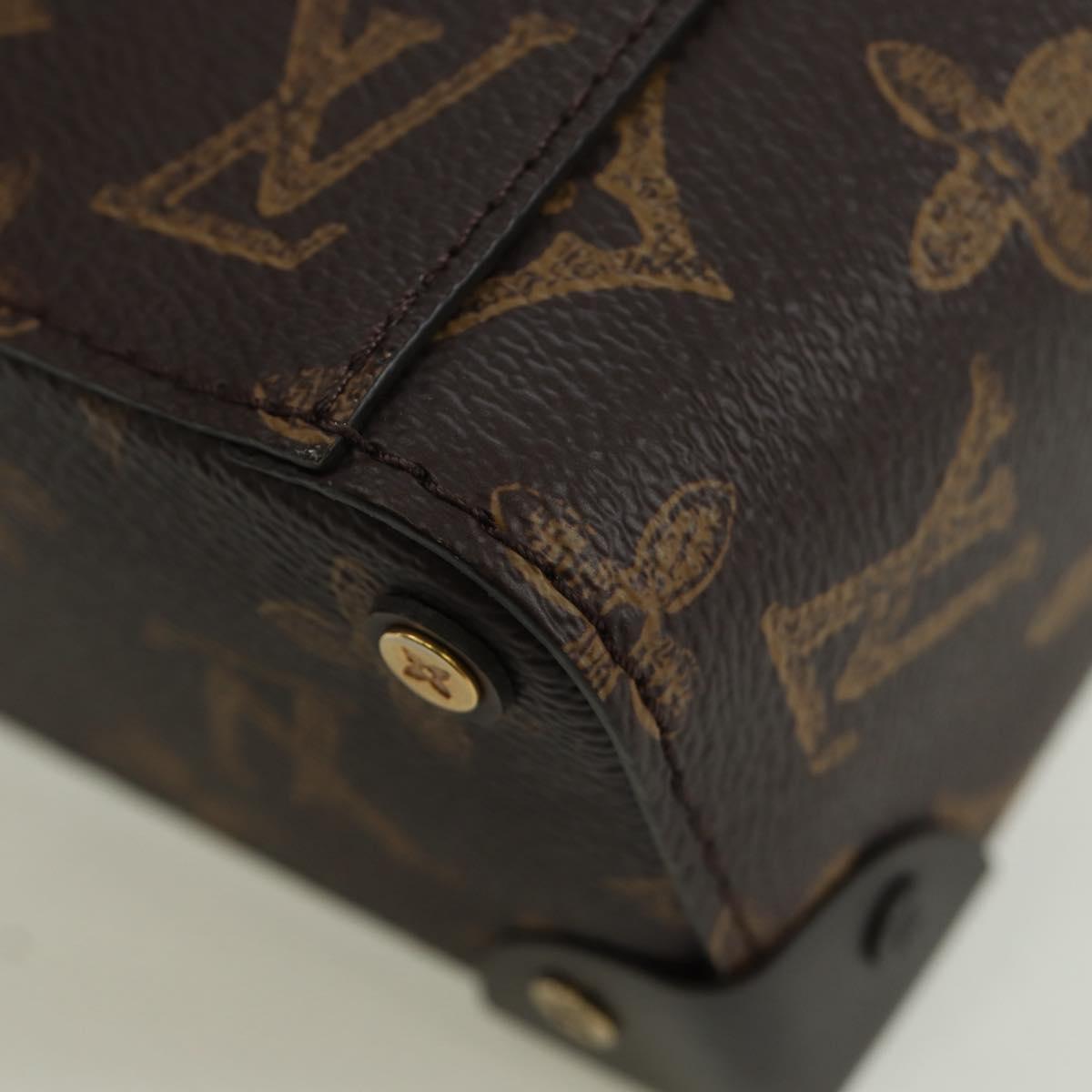 LOUIS VUITTON Monogram Vertical Box Trunk Shoulder Bag M59664 LV Auth ARZ543SAM